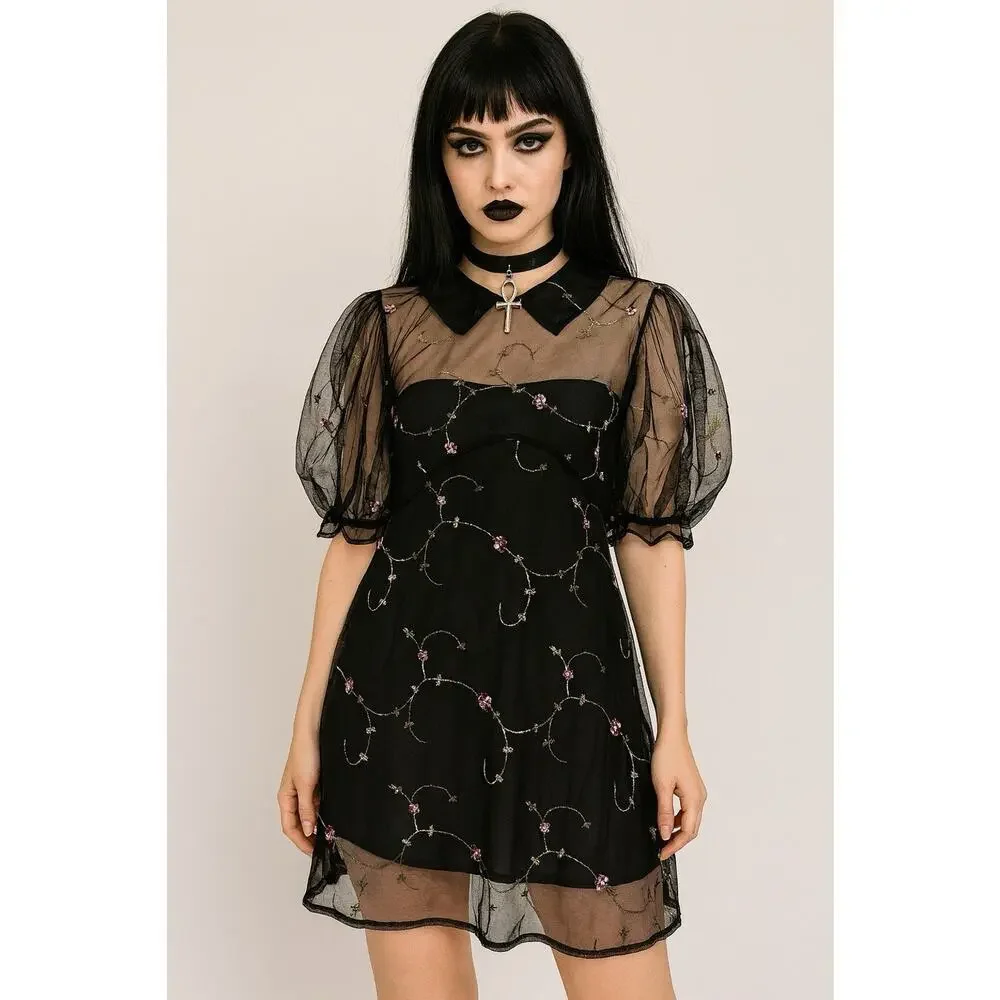 Dolls Kill | Dresses | Dolls Kill Sugar Thrillz Sheer Mesh Floral Embroidered Puff Sleeve Dress Sz 2xl | Poshmark Dolls Kill | Dresses | Dolls Kill Sugar Thrillz Sheer Mesh Floral Embroidered Puff Sleeve Dress Sz 2xl | Poshmark
